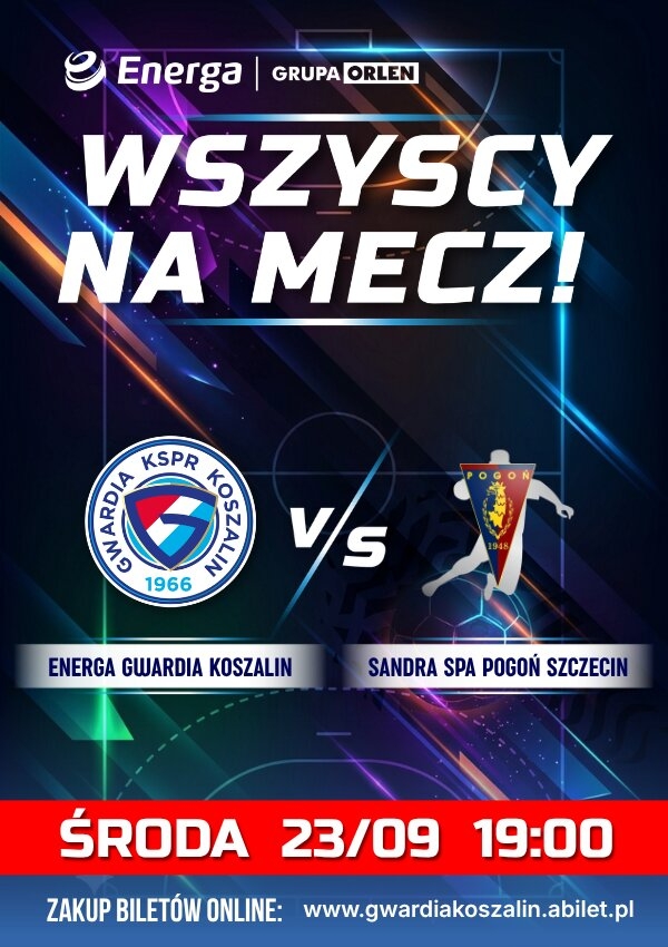 Bilety ENERGA Gwardia Koszalin vs Sandra SPA Pogoń Szczecin