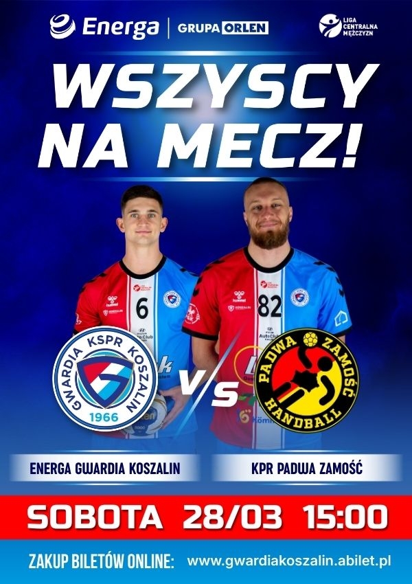 Bilety ENERGA Gwardia Koszalin vs KPR Padwa Zamość